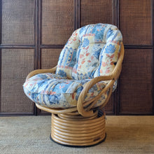 Load image into Gallery viewer, VINTAGE CANE SWIVEL POD CHAIR