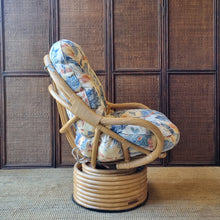 Load image into Gallery viewer, VINTAGE CANE SWIVEL POD CHAIR