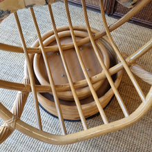 Load image into Gallery viewer, VINTAGE CANE SWIVEL POD CHAIR
