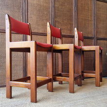 Load image into Gallery viewer, SET OF 3 VINTAGE COUNTER STOOLS