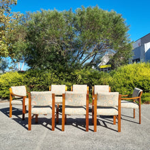 Load image into Gallery viewer, SET OF 8 VINTAGE DINING CHAIRS