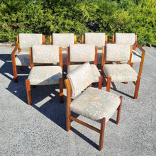 Load image into Gallery viewer, SET OF 8 VINTAGE DINING CHAIRS