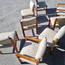 Load image into Gallery viewer, SET OF 8 VINTAGE DINING CHAIRS