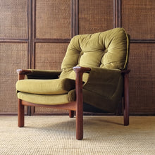 Load image into Gallery viewer, VINTAGE TESSA T1 GREEN VELOUR ARMCHAIR