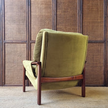 Load image into Gallery viewer, VINTAGE TESSA T1 GREEN VELOUR ARMCHAIR