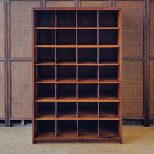 Load image into Gallery viewer, VINTAGE SOLID HARDWOOD PIGEON HOLES CABINET