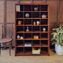 Load image into Gallery viewer, VINTAGE SOLID HARDWOOD PIGEON HOLES CABINET