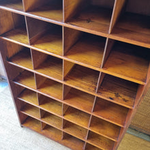 Load image into Gallery viewer, VINTAGE SOLID HARDWOOD PIGEON HOLES CABINET