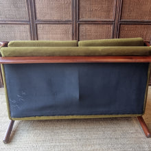 Load image into Gallery viewer, VINTAGE TESSA T1 GREEN VELOUR SOFA