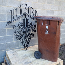 Load image into Gallery viewer, VINTAGE WROUGHT IRON HOUSE NAME