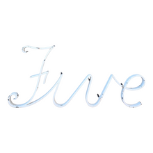 Load image into Gallery viewer, VINTAGE WROUGHT IRON HOUSE NUMBER FIVE