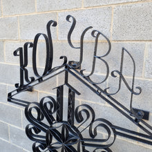 Load image into Gallery viewer, VINTAGE WROUGHT IRON HOUSE NAME