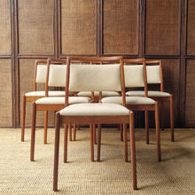 Load image into Gallery viewer, SET OF 6 VINTAGE NOBLETT DINING CHAIRS