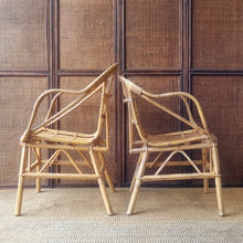 Load image into Gallery viewer, PAIR OF VINTAGE CANE CHAIRS
