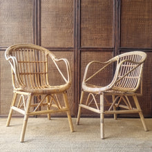 Load image into Gallery viewer, PAIR OF VINTAGE CANE CHAIRS