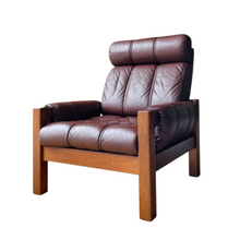 Load image into Gallery viewer, DANISH DELUXE LEATHER ARMCHAIR