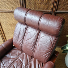 Load image into Gallery viewer, DANISH DELUXE LEATHER ARMCHAIR