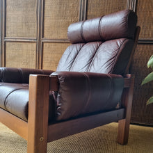 Load image into Gallery viewer, DANISH DELUXE LEATHER ARMCHAIR