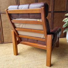 Load image into Gallery viewer, DANISH DELUXE LEATHER ARMCHAIR