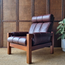 Load image into Gallery viewer, DANISH DELUXE LEATHER ARMCHAIR