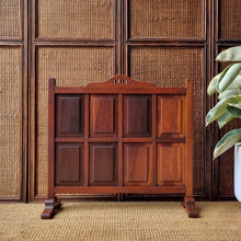 Load image into Gallery viewer, VINTAGE BLACKWOOD FIRE SCREEN