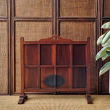 Load image into Gallery viewer, VINTAGE BLACKWOOD FIRE SCREEN