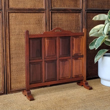 Load image into Gallery viewer, VINTAGE BLACKWOOD FIRE SCREEN