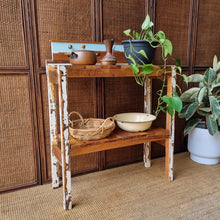 Load image into Gallery viewer, RUSTIC POTTING BENCH HALL TABLE