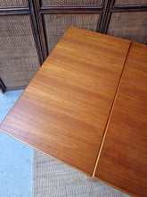 Load image into Gallery viewer, MID CENTURY TEAK EXTENDABLE DINING TABLE BY KOLTER FURNITURE