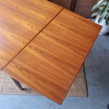Load image into Gallery viewer, MID CENTURY TEAK EXTENDABLE DINING TABLE BY KOLTER FURNITURE