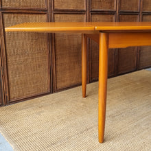 Load image into Gallery viewer, MID CENTURY TEAK EXTENDABLE DINING TABLE BY KOLTER FURNITURE