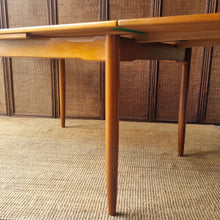 Load image into Gallery viewer, MID CENTURY TEAK EXTENDABLE DINING TABLE BY KOLTER FURNITURE