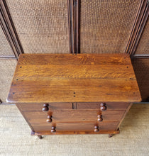 Load image into Gallery viewer, VINTAGE OAK CHEST OF DRAWERS