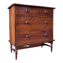 Load image into Gallery viewer, VINTAGE OAK CHEST OF DRAWERS