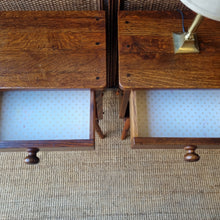 Load image into Gallery viewer, PAIR OF VINTAGE OAK BEDSIDE TABLES