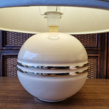 Load image into Gallery viewer, PAIR OF ART DECO REVIVAL CERAMIC BALL LAMPS