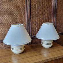 Load image into Gallery viewer, PAIR OF ART DECO REVIVAL CERAMIC BALL LAMPS