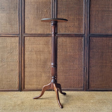 Load image into Gallery viewer, VINTAGE TALL SOLID WOOD PEDESTAL PLANT STAND