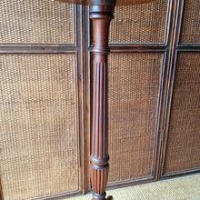 Load image into Gallery viewer, VINTAGE TALL SOLID WOOD PEDESTAL PLANT STAND