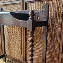 Load image into Gallery viewer, VINTAGE OAK BARLEY TWIST UMBRELLA STAND HALL TABLE