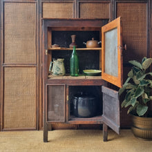 Load image into Gallery viewer, ANTIQUE MEATSAFE KITCHEN PANTRY CABINET