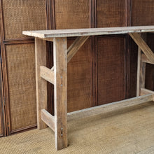 Load image into Gallery viewer, HANDMADE RUSTIC HALL/CONSOLE/COUNTER TABLE