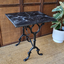 Load image into Gallery viewer, FRENCH STYLE CAFE/PATIO TABLE WITH CAST IRON BASE #1