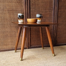 Load image into Gallery viewer, MID CENTURY ROTATING TV TABLE / SIDE TABLE