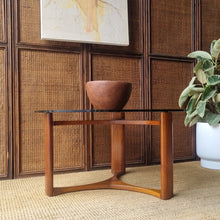 Load image into Gallery viewer, MID CENTURY VINTAGE TH BROWN RONDO COFFEE TABLE