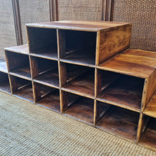 Load image into Gallery viewer, RUSTIC RECLAIMED TIMBER STEPPED PIGEON HOLE