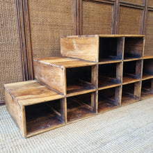 Load image into Gallery viewer, RUSTIC RECLAIMED TIMBER STEPPED PIGEON HOLE