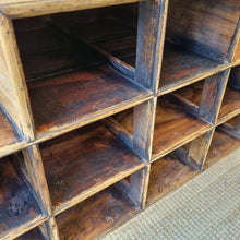 Load image into Gallery viewer, RUSTIC RECLAIMED TIMBER STEPPED PIGEON HOLE
