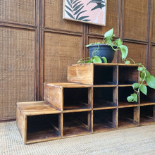 Load image into Gallery viewer, RUSTIC RECLAIMED TIMBER STEPPED PIGEON HOLE