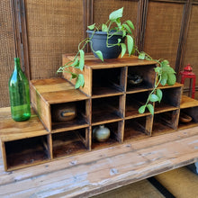 Load image into Gallery viewer, RUSTIC RECLAIMED TIMBER STEPPED PIGEON HOLE